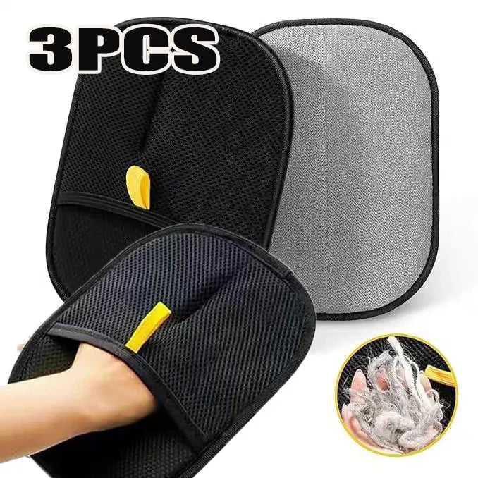 Double-Sided Pet Hair Removal Grooming Gloves