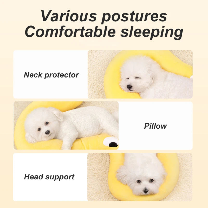 Winter U-Shaped Pet Neck Support Pillow for Puppies & Kittens