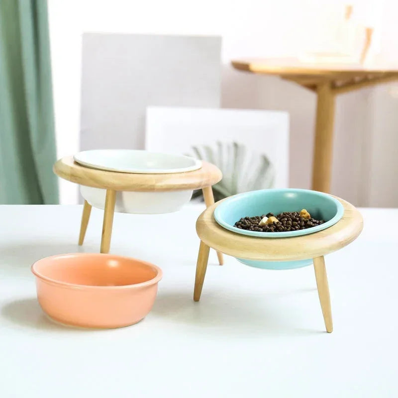 Elevated Ceramic Pet Feeding Bowls