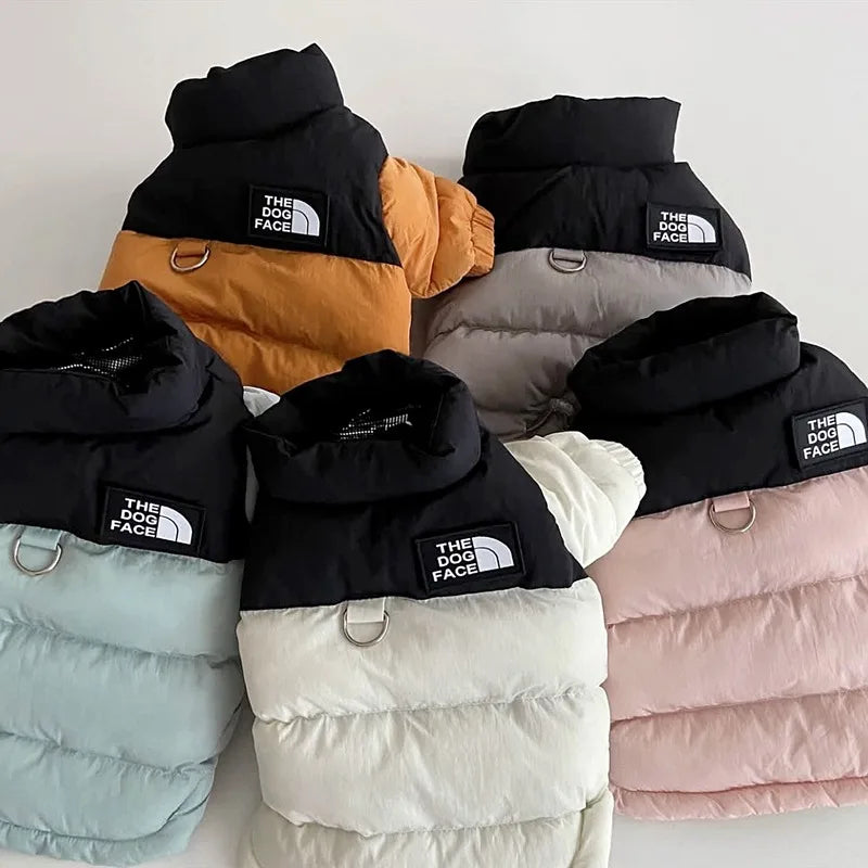 Warm Padded Two-Leg Dog Coat for Small–Medium Dogs