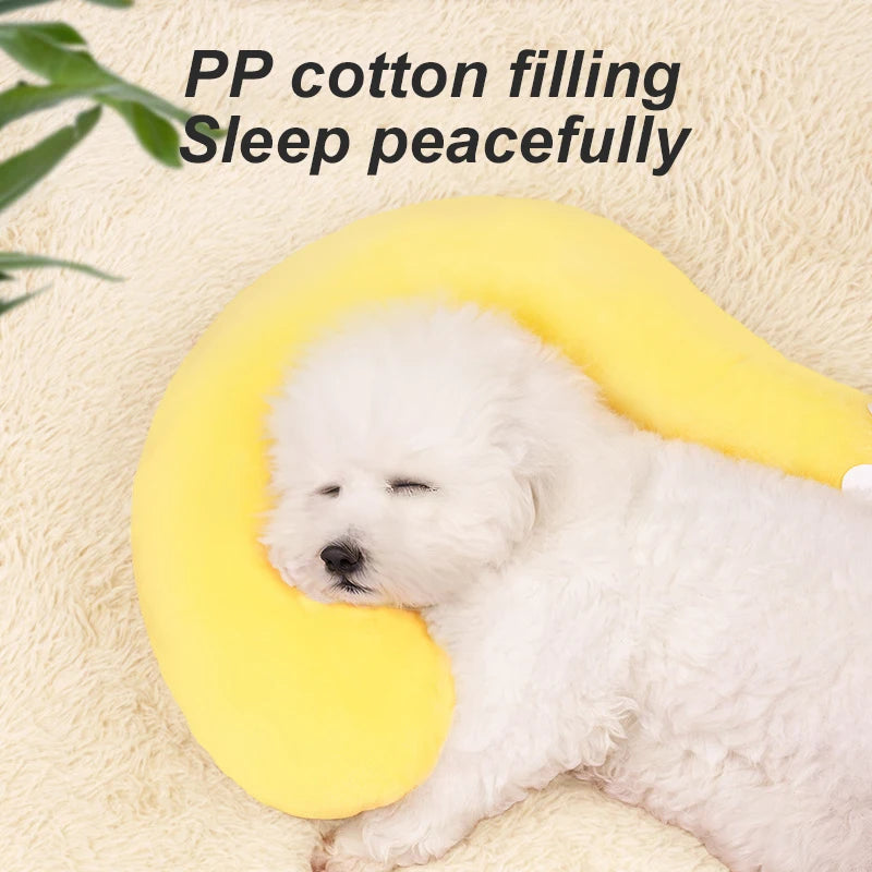 Winter U-Shaped Pet Neck Support Pillow for Puppies & Kittens