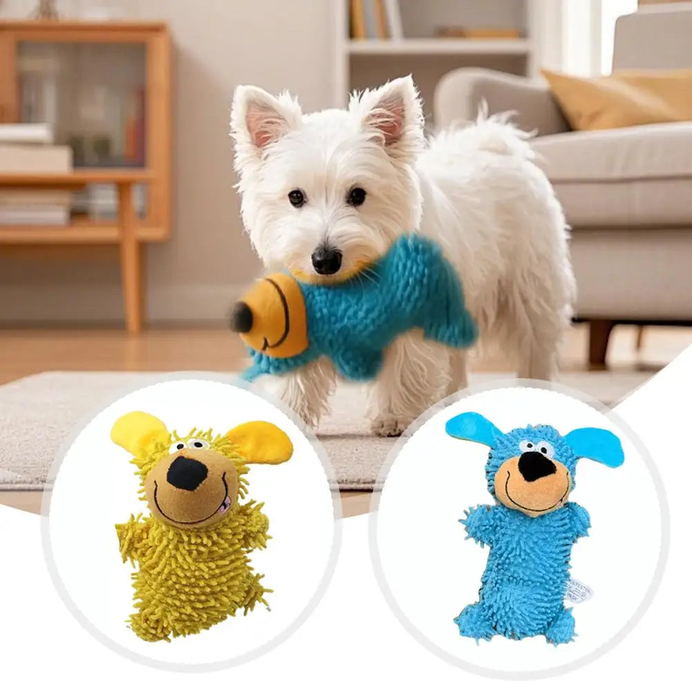 Soft Cartoon Plush Chew Toy for Dogs