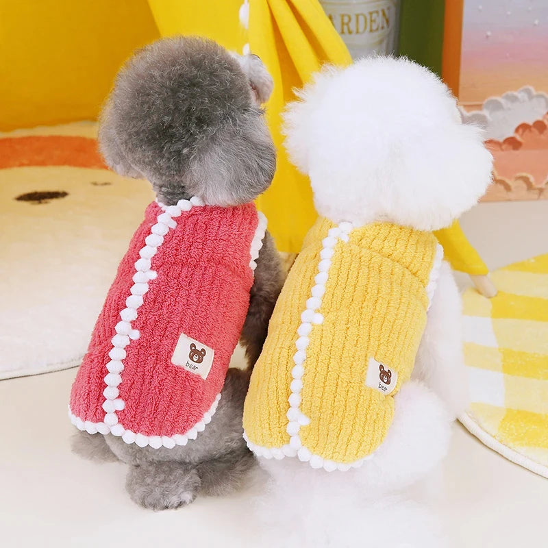Winter Warm Fleece Dog Coat for Small Dogs & Cats