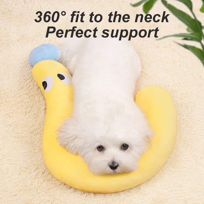 Winter U-Shaped Pet Neck Support Pillow for Puppies & Kittens