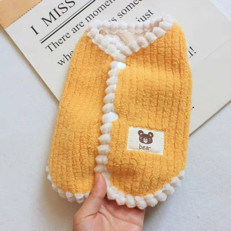 Winter Warm Fleece Dog Coat for Small Dogs & Cats