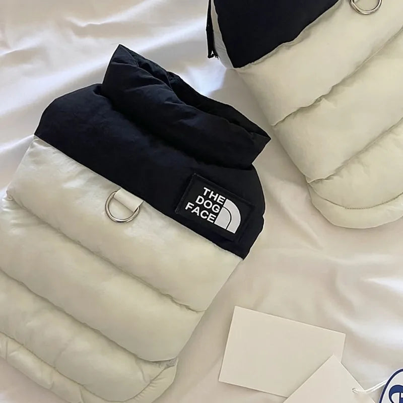 Warm Padded Two-Leg Dog Coat for Small–Medium Dogs